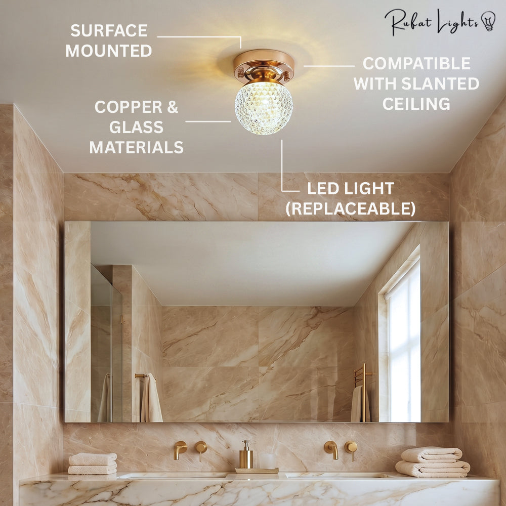 Modern Crystal Ceiling Light