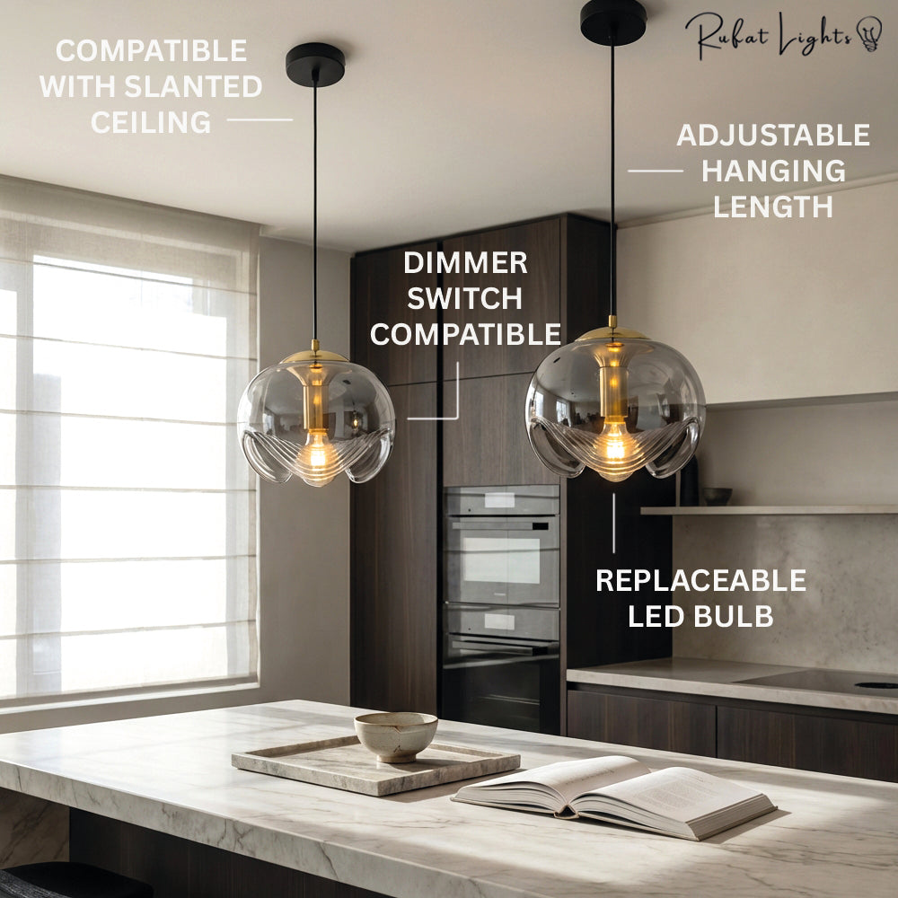 Artistic Brilliance Modern Glass Pendant Light