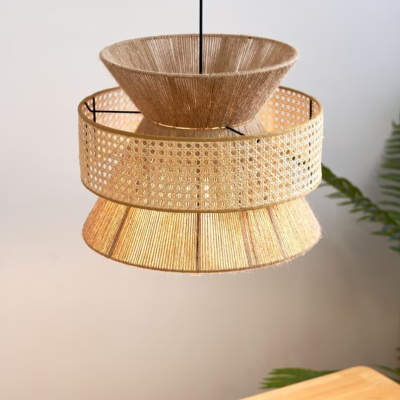 Japanese Rope Zen Teahouse Pendent Light