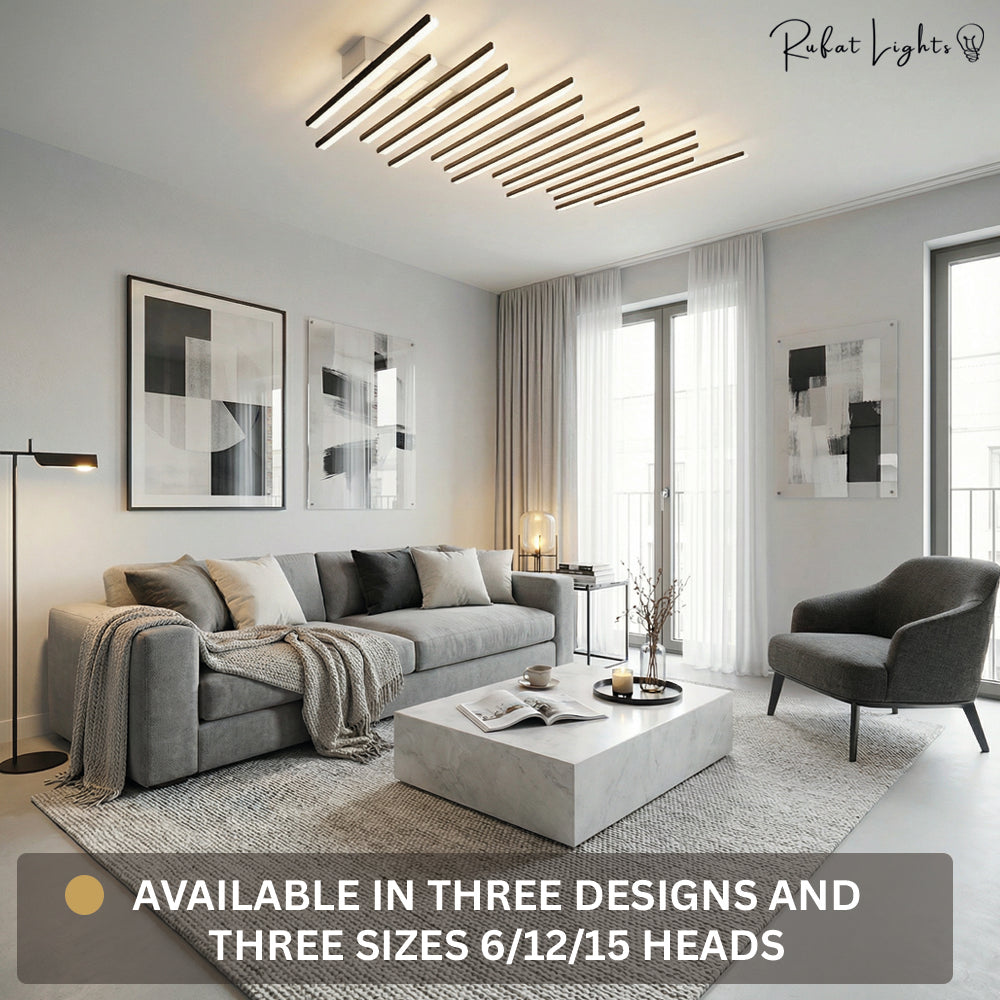Nordic Creative Square Line Chandelier