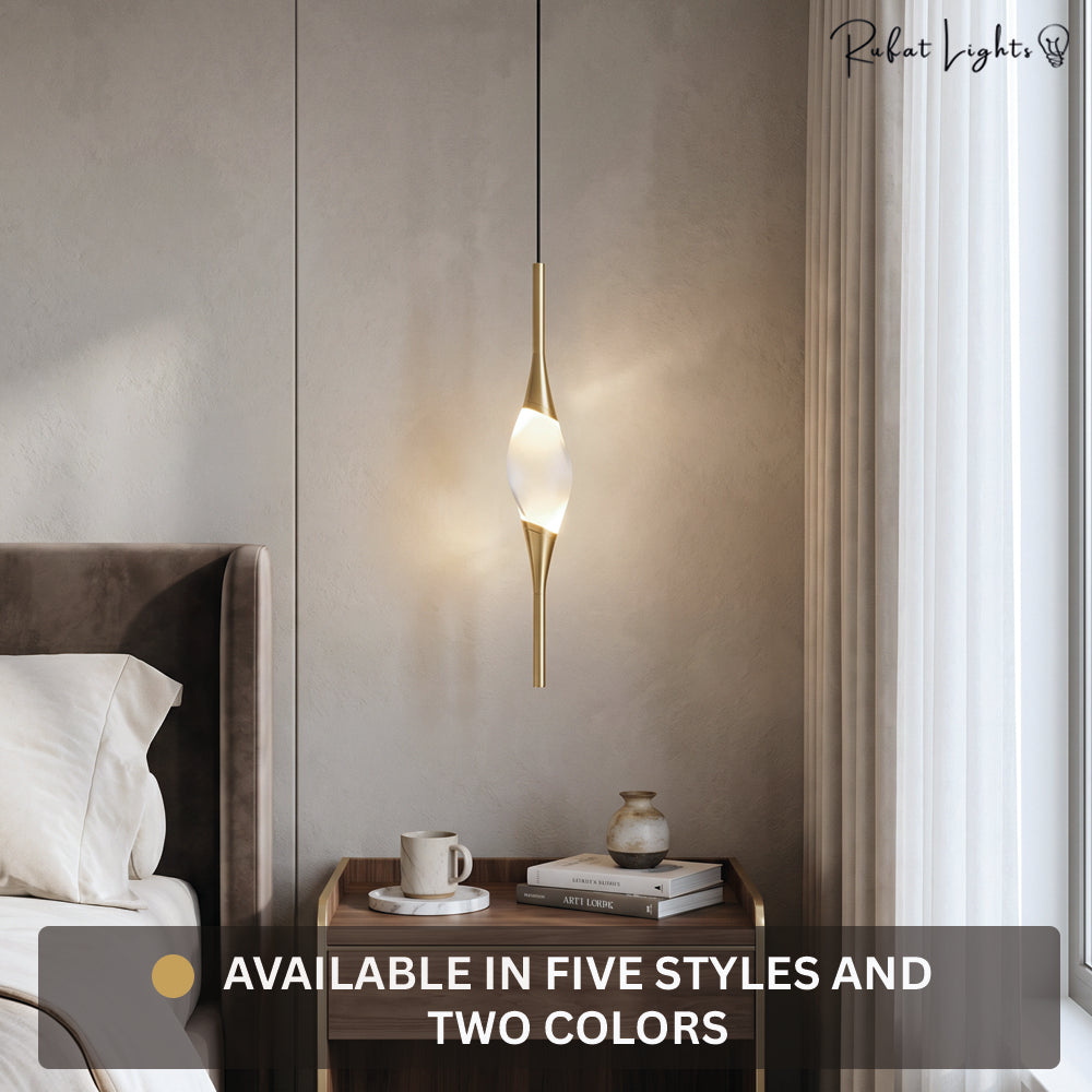 Copper Crystal Pendant Lamp