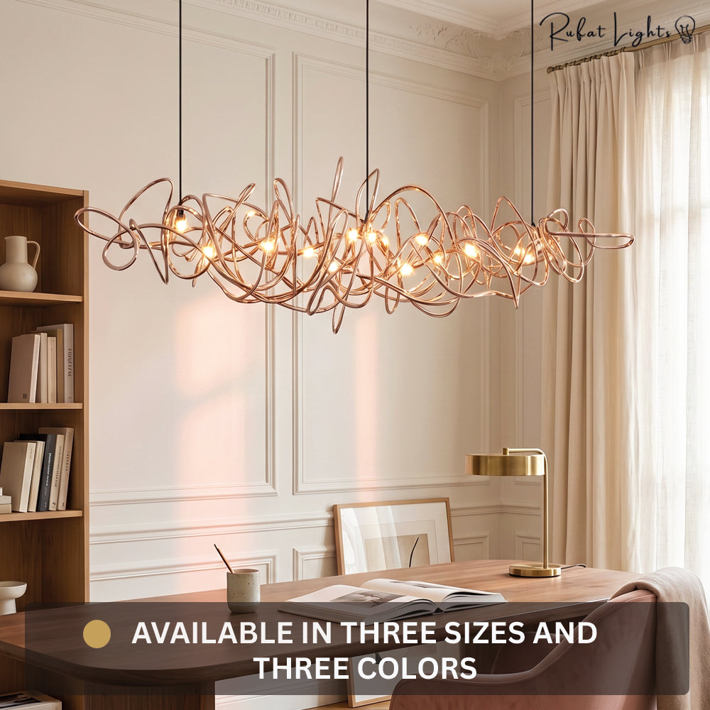 Simple Iron Art Bar Tree Chandelier