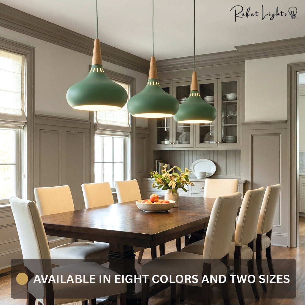 Nordic Wood Metal Pendant Lights