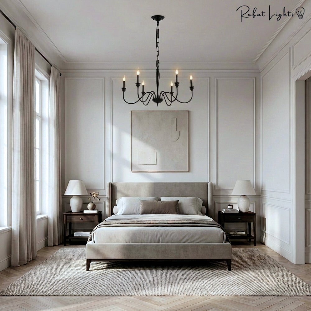 Ganeed Rustic Classic LED Iron Chandelier Light