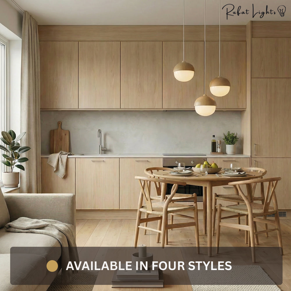 Glass Acorn Moon Pendant Lights