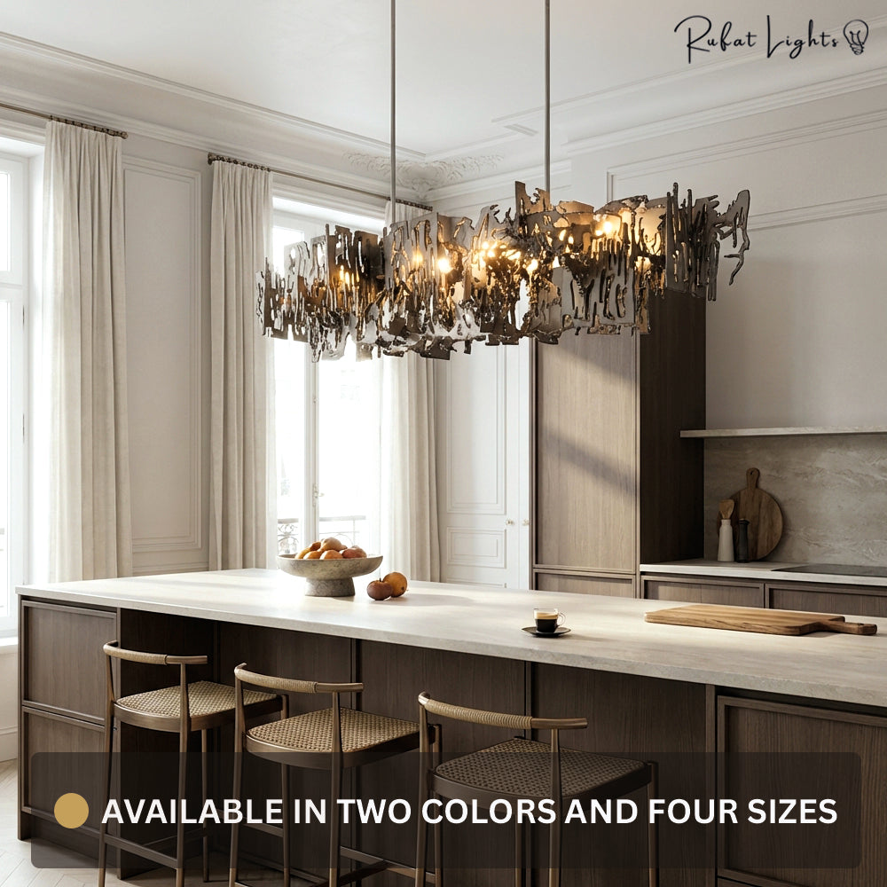Retro Metal Fragment Art Chandelier Pendant