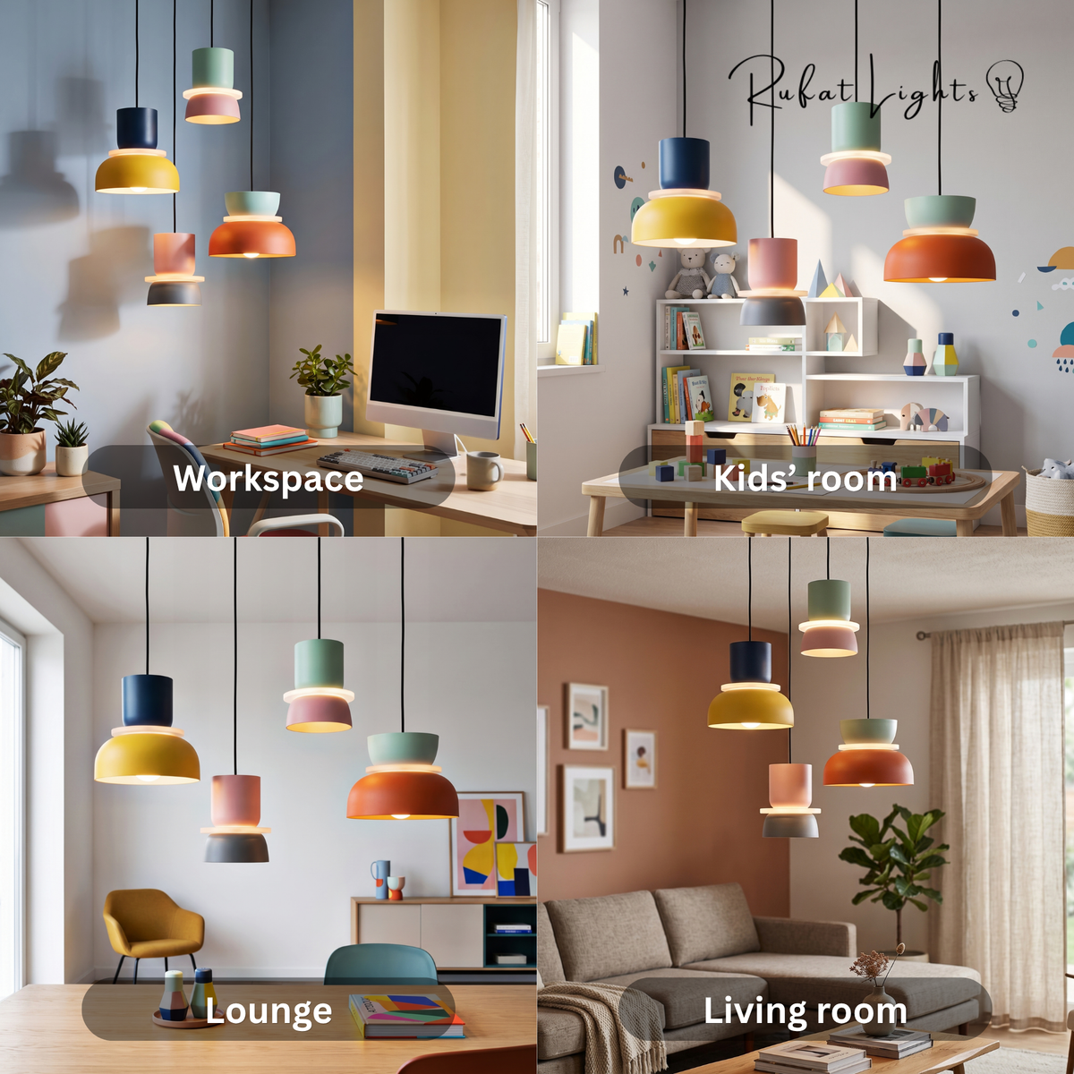 Colorful Macaron Pendant Hanging Light