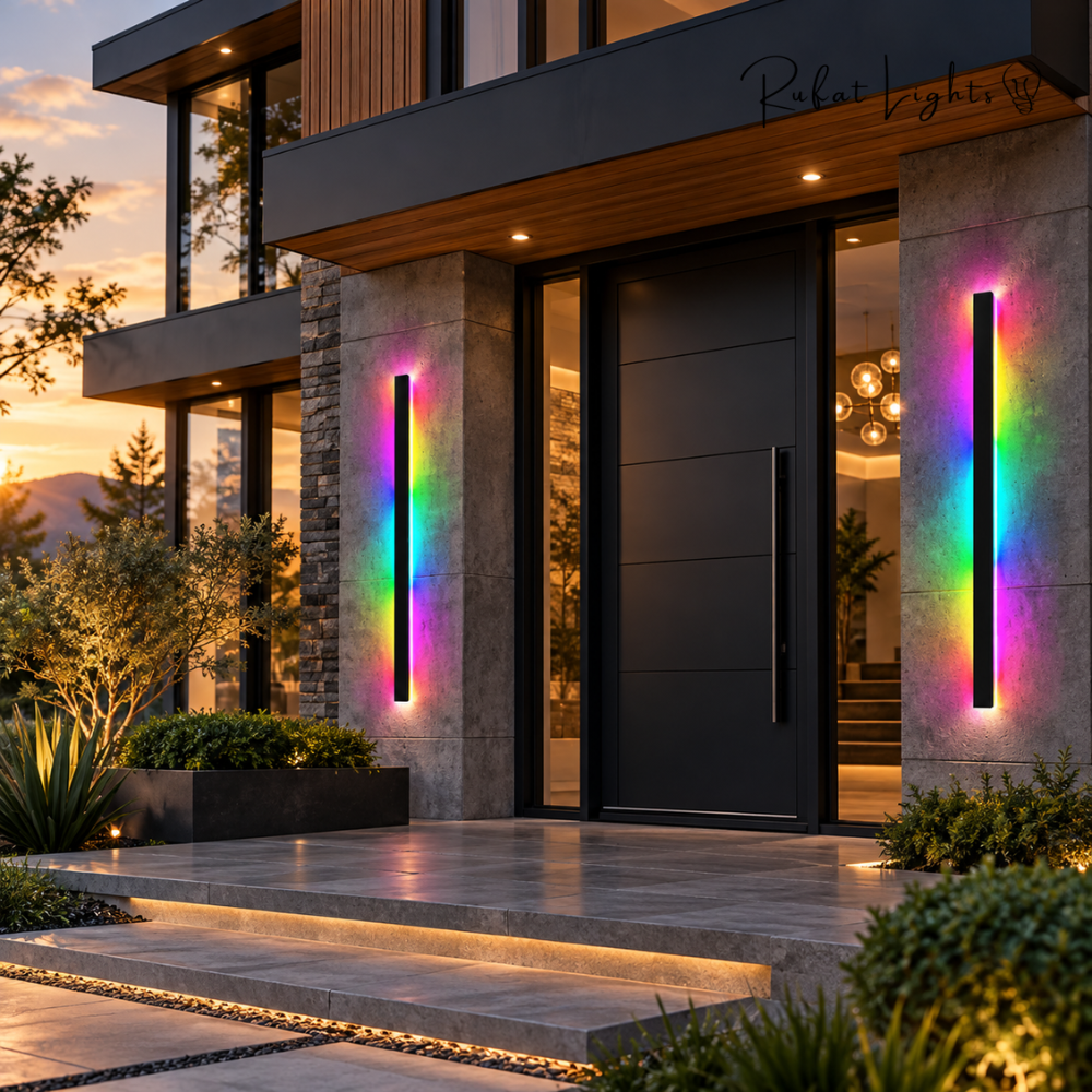 Aluminum Wall LED Light Waterproof Outdoor/Indoor (RGB)