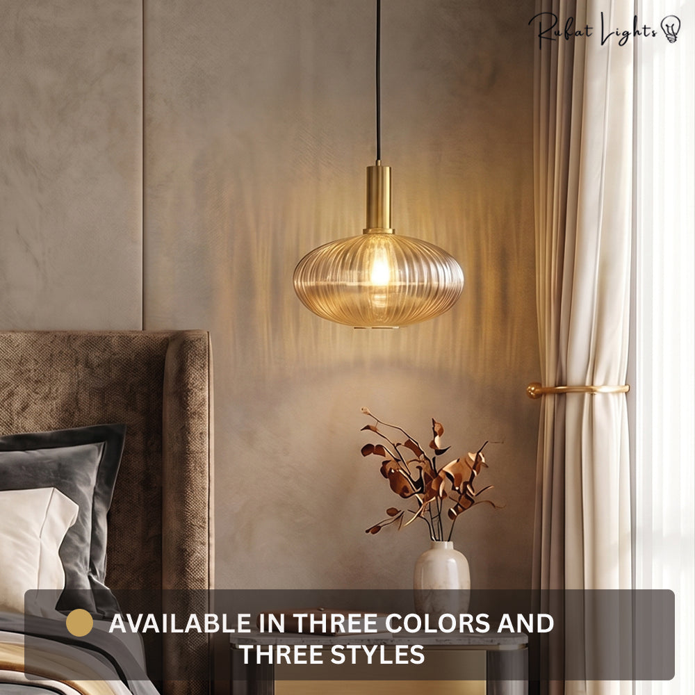 Gleam Textured Glass Pendant Light