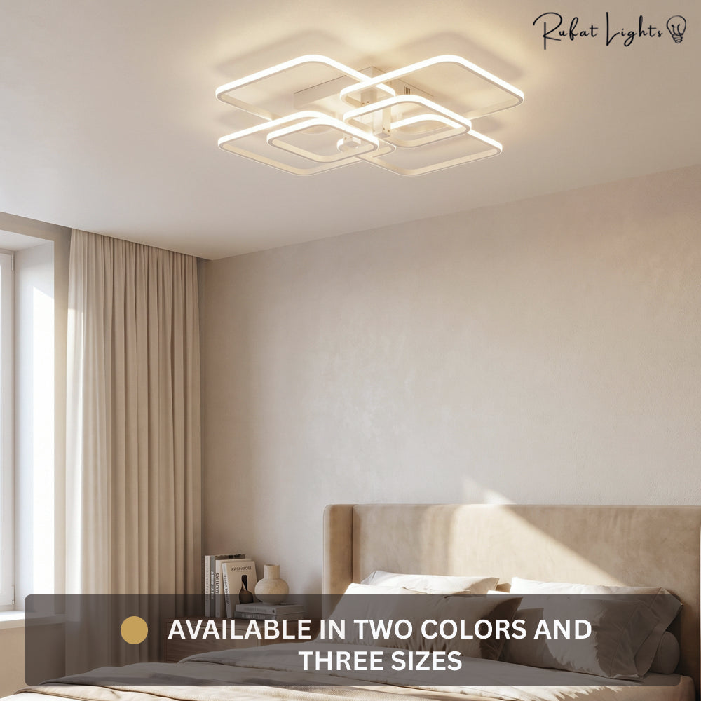 Rectangle Acrylic Aluminum Ceiling Chandeliers