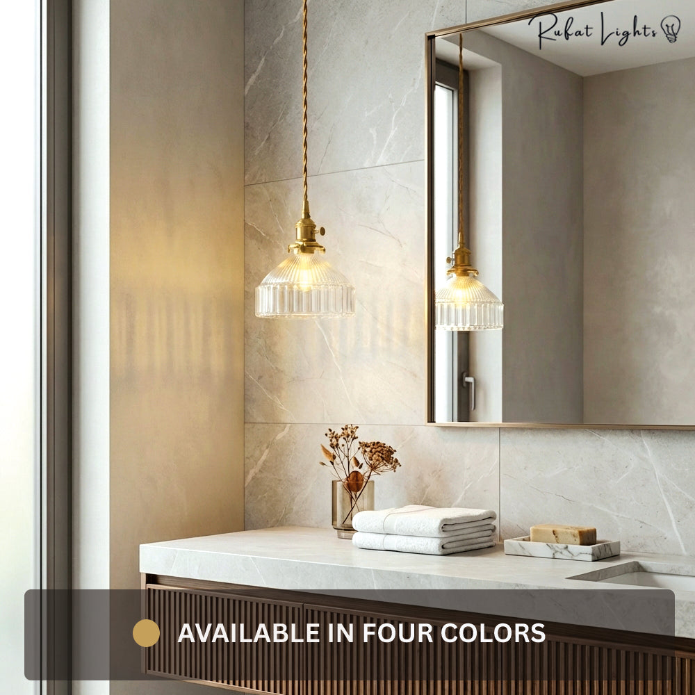 Modern Vintage Glass Lampshade Pendant Lights