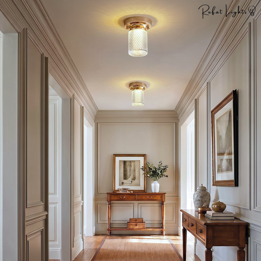 Modern Crystal Ceiling Light