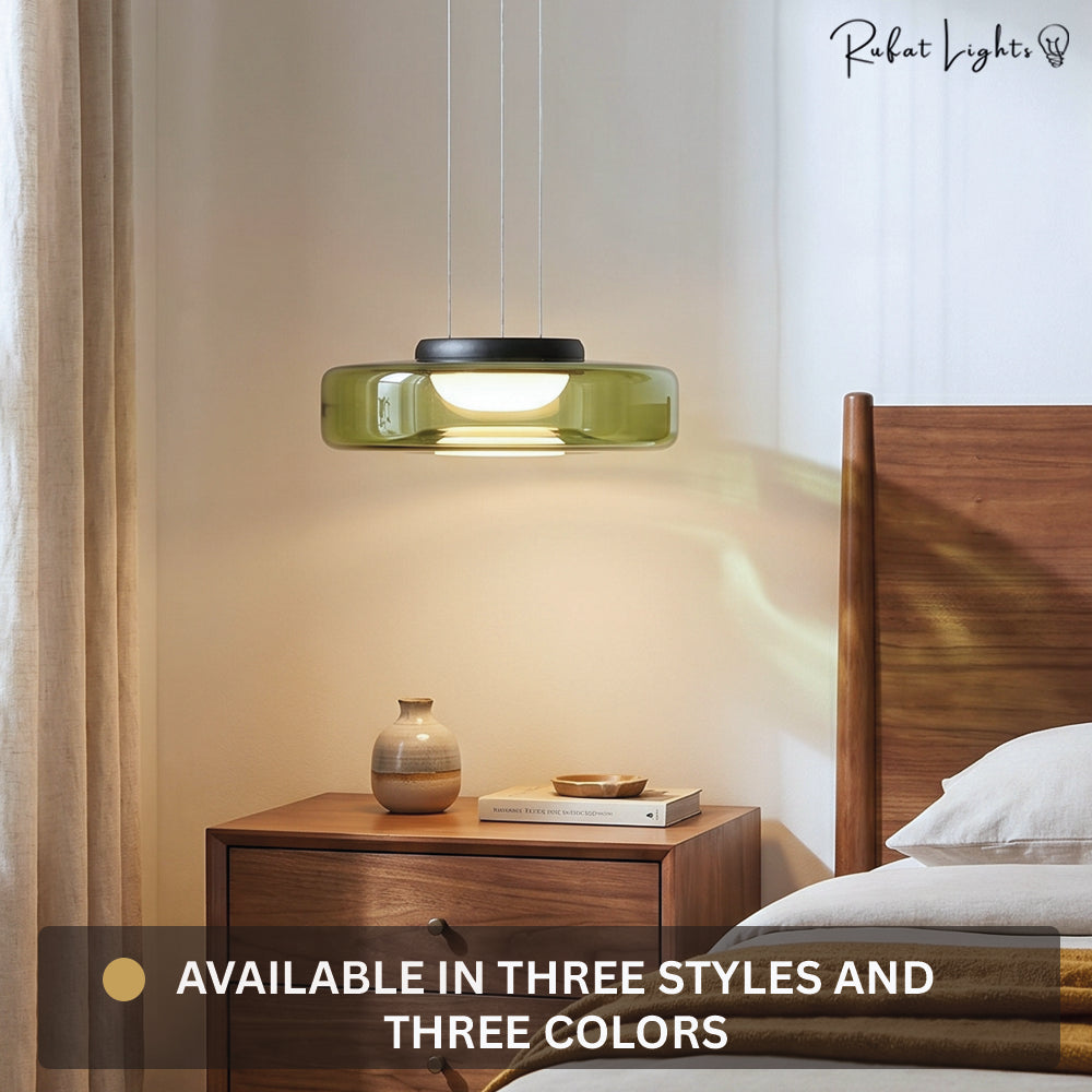 Minimalism Glass LED Chandelier Light