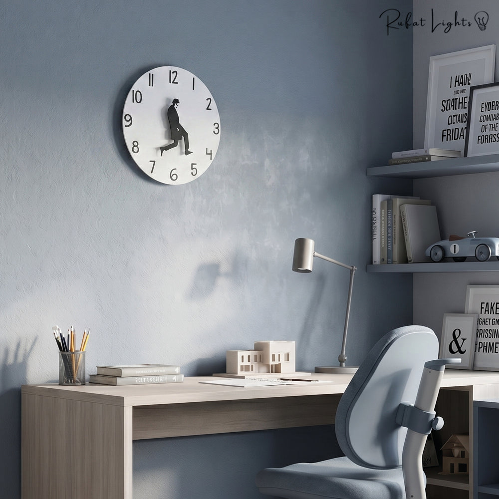 Funny Wall Clock Minimalist Round Wall Clock