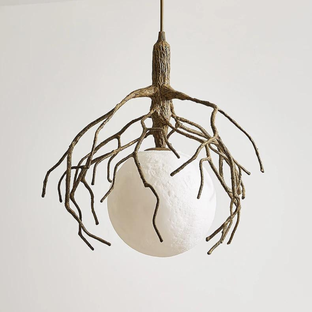 Nordic Tree Retro Moon Pendant Light