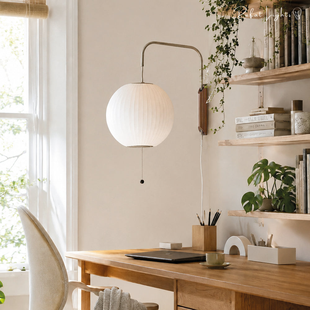 Japanese Inspired Nelson Ball Wall Light