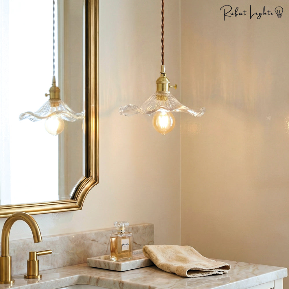 Colorful Glass Copper Edison Pendant Lamp