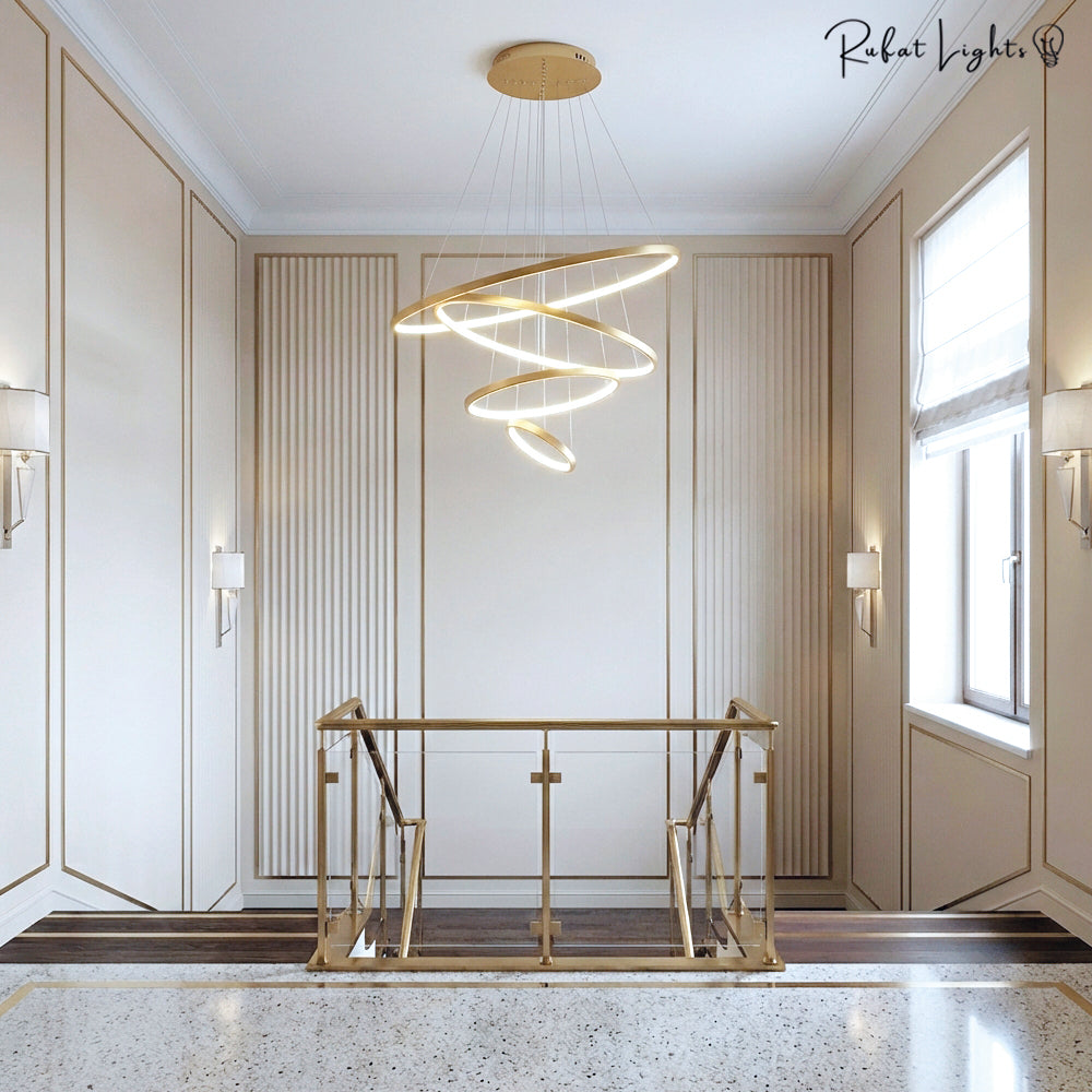 Modern LED Rings Circle Hanging Chandelier