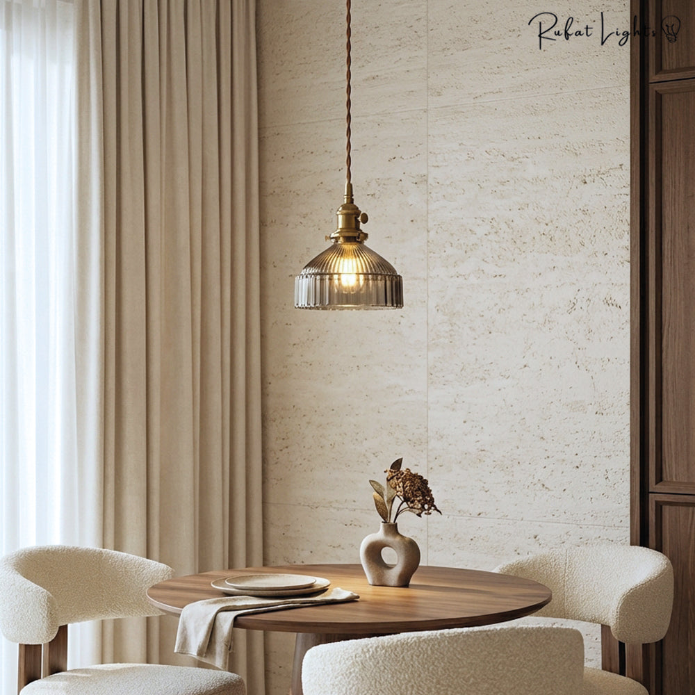Modern Vintage Glass Lampshade Pendant Lights