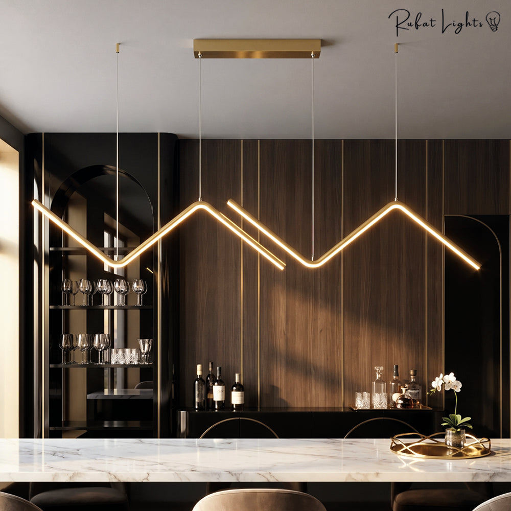 Classic Zig Zag Kitchen Island Branch Chandelier