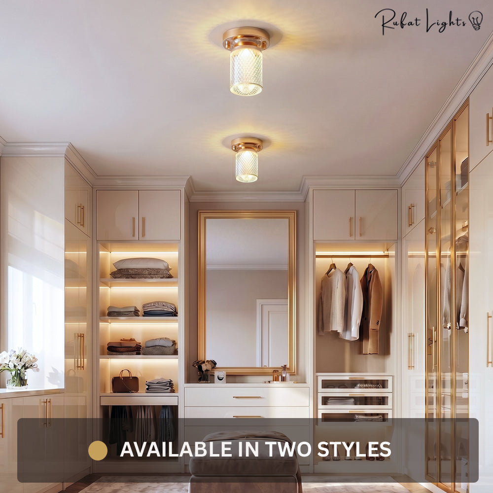 Modern Crystal Ceiling Light