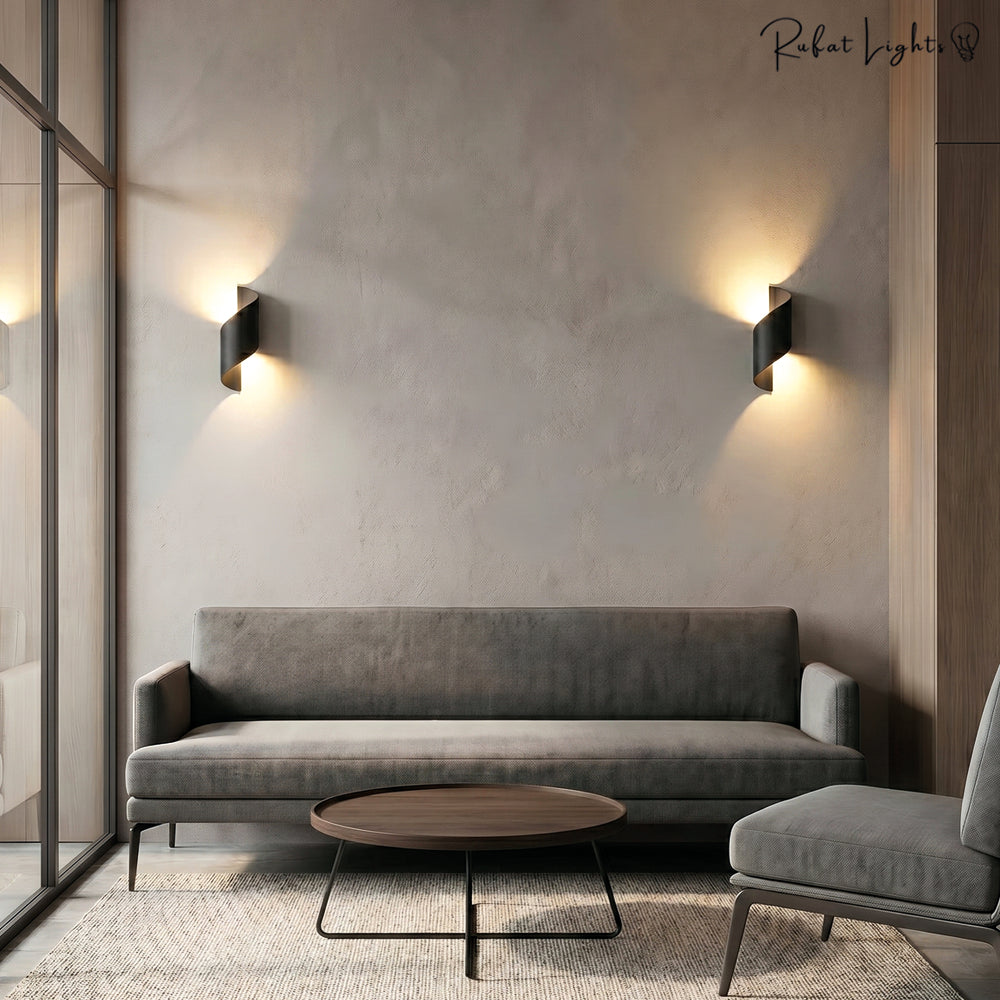 Modern Curl Twisted LED Wall Light