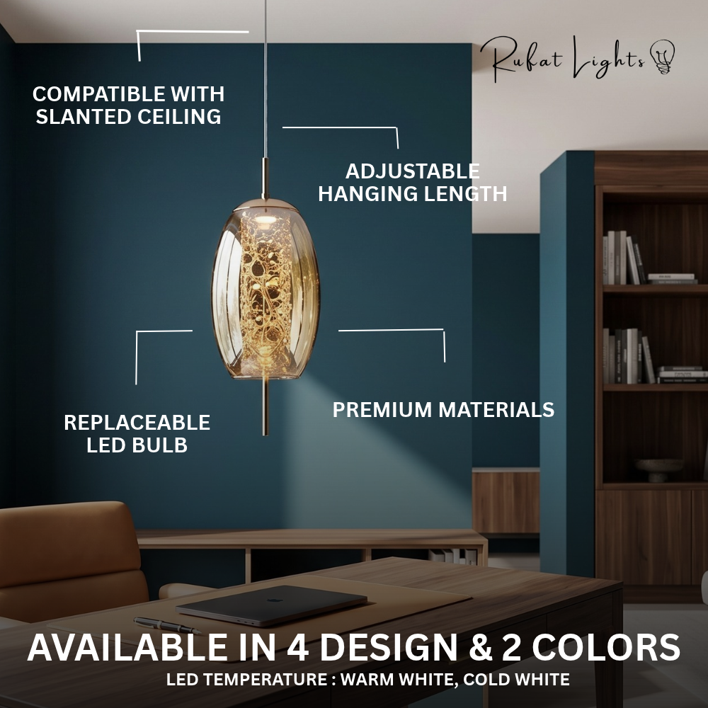 Luxury Glass Globe Sprinkle Pendant Light