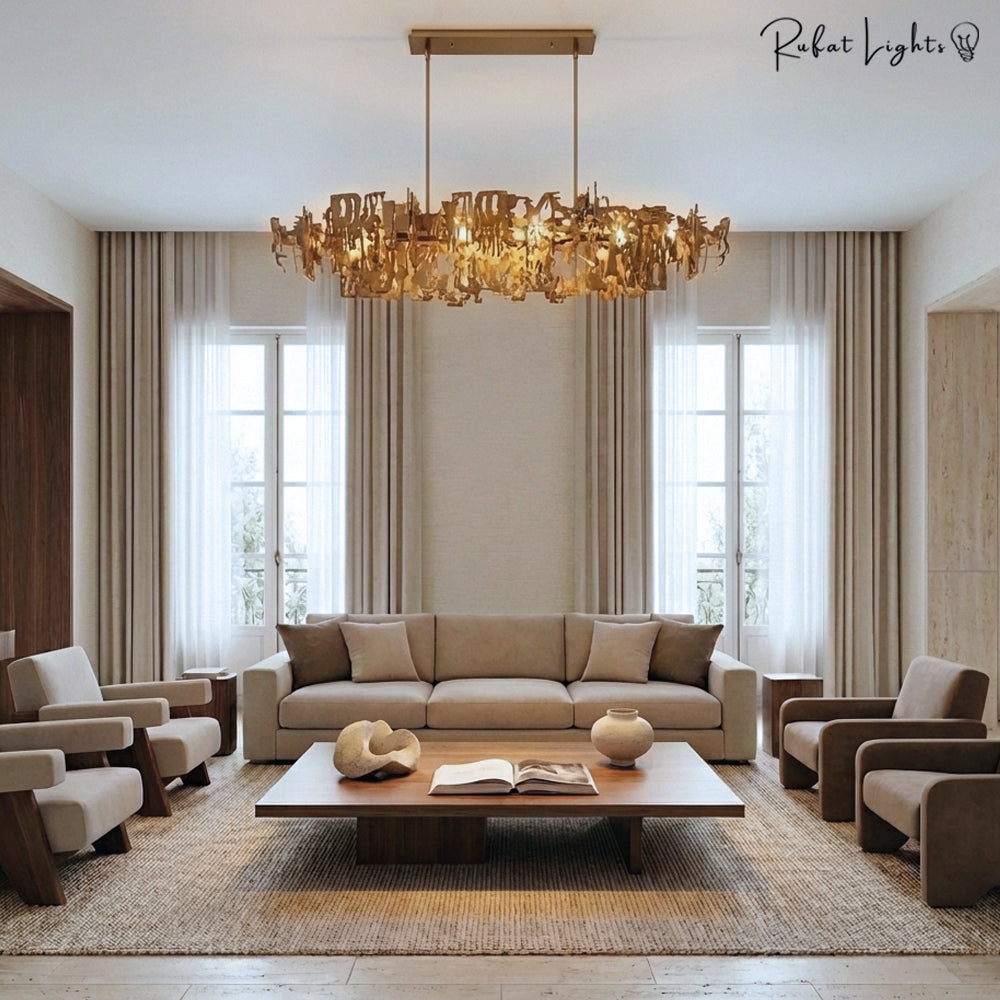 Retro Metal Fragment Art Chandelier Pendant