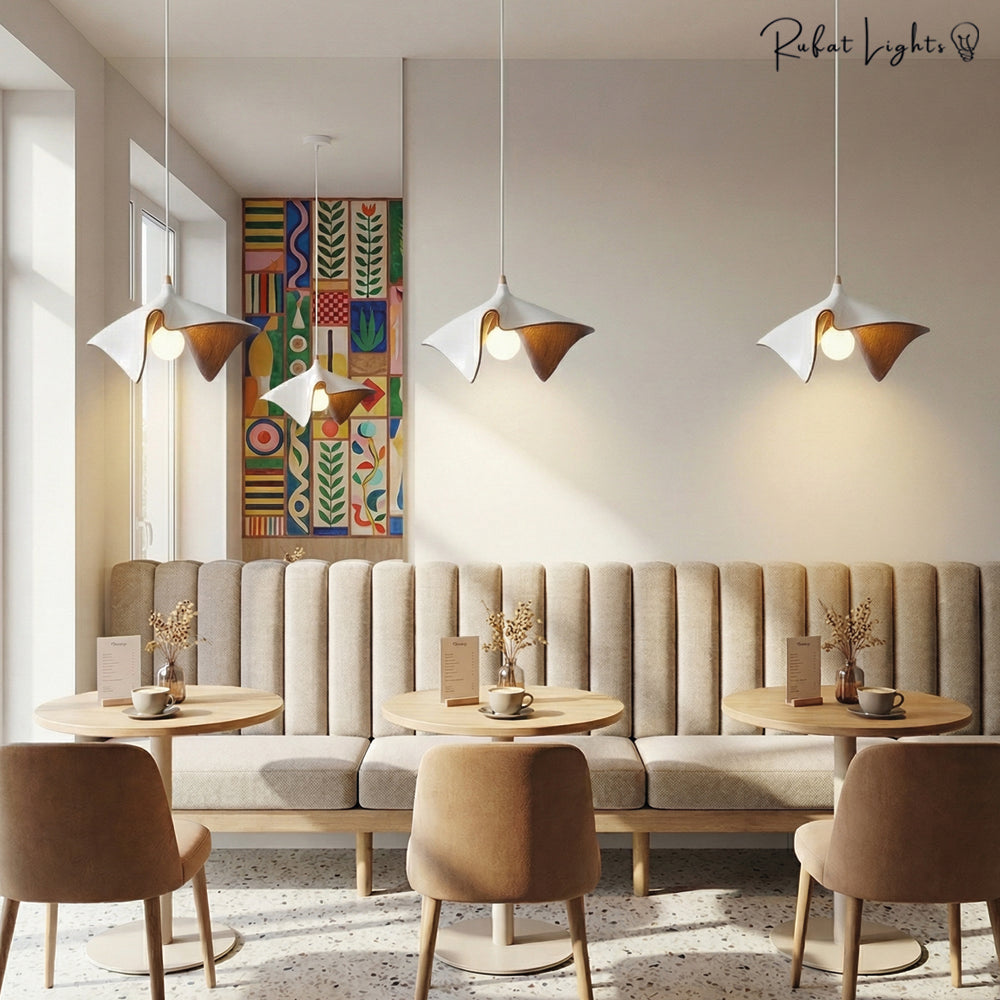 Vintage Wood Grain Ceiling Pendant Lamps