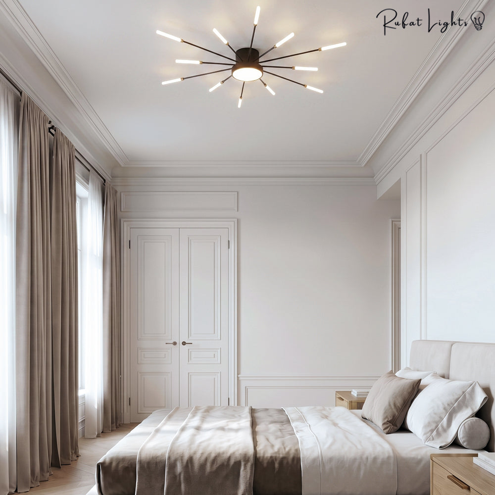 Modern Full Star Shine Rays Chandelier Lamps