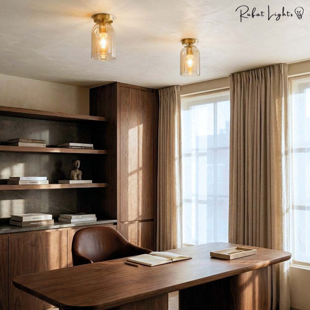 Modern Nordic Minimalist Dome Glass Ceiling Light