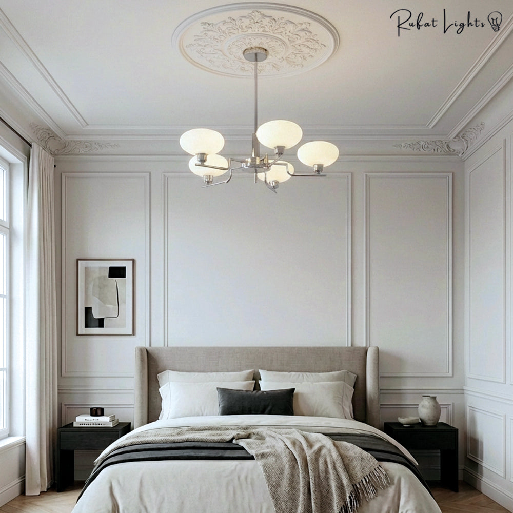 Bauhaus Modern French Chandelier