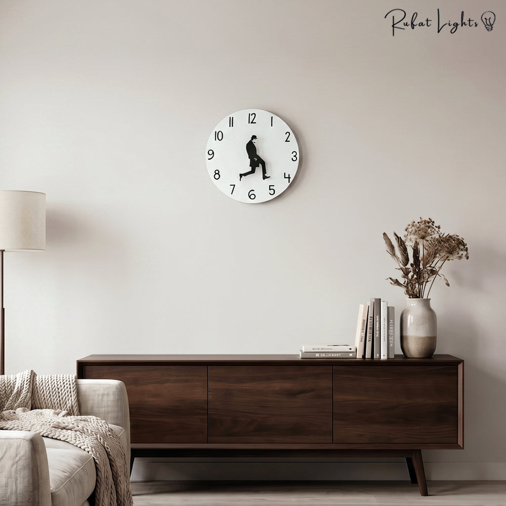 Funny Wall Clock Minimalist Round Wall Clock