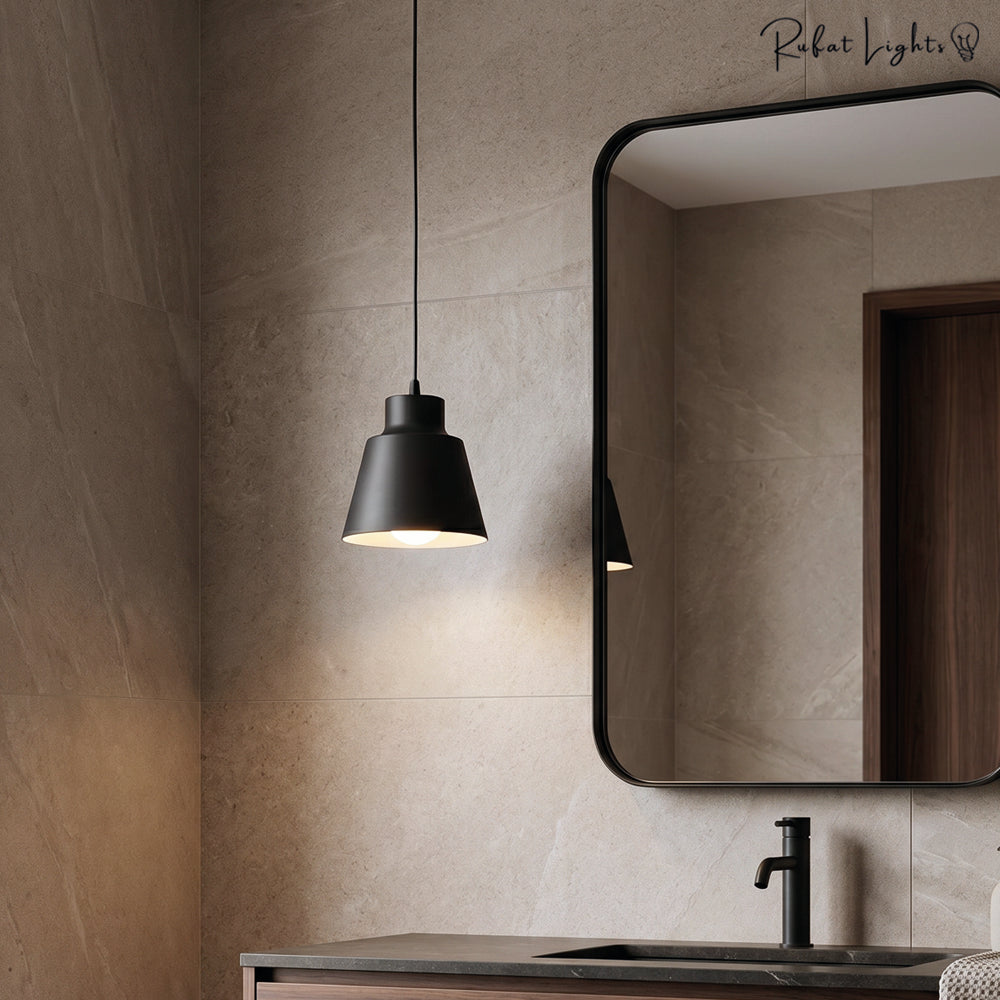Cone Shaped Pendant Lamp in Devon Style