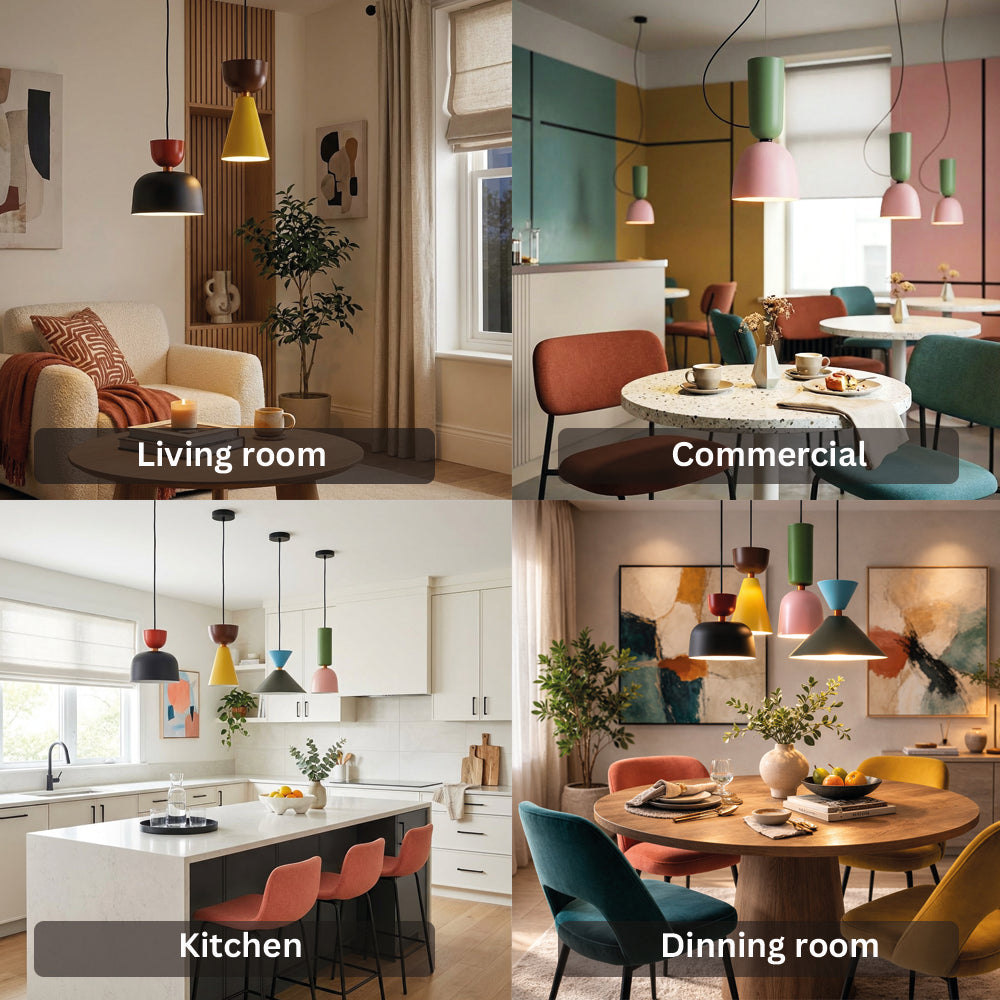 Colorful Macaron Hanging Light Pendant Lamp Chandelier