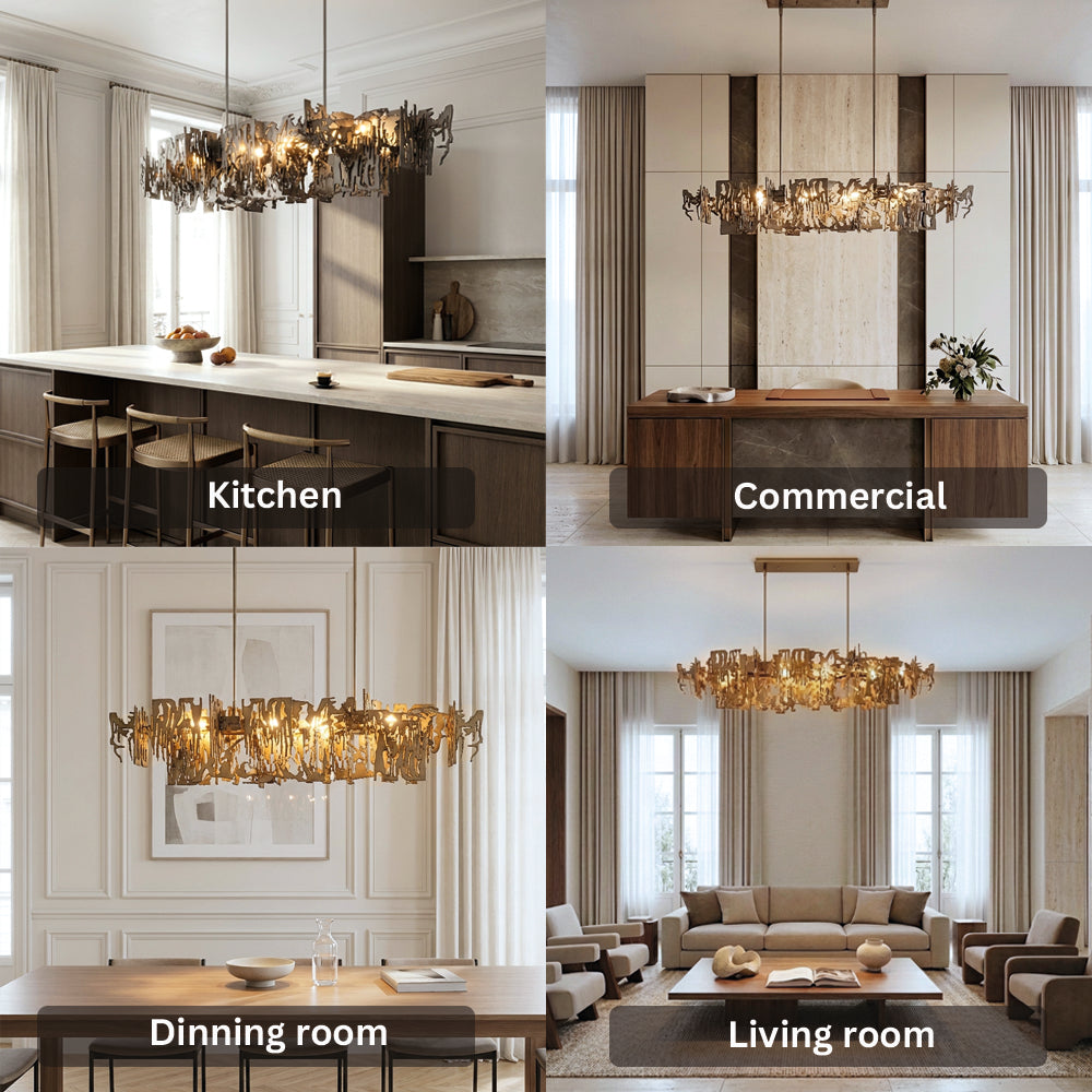 Retro Metal Fragment Art Chandelier Pendant