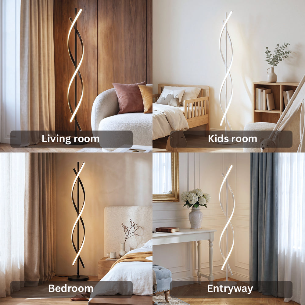 Minimalist Spiral Lamp Stand Light Floor Lamp
