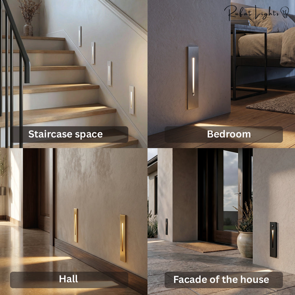 Recessed LED Corner Wall Light