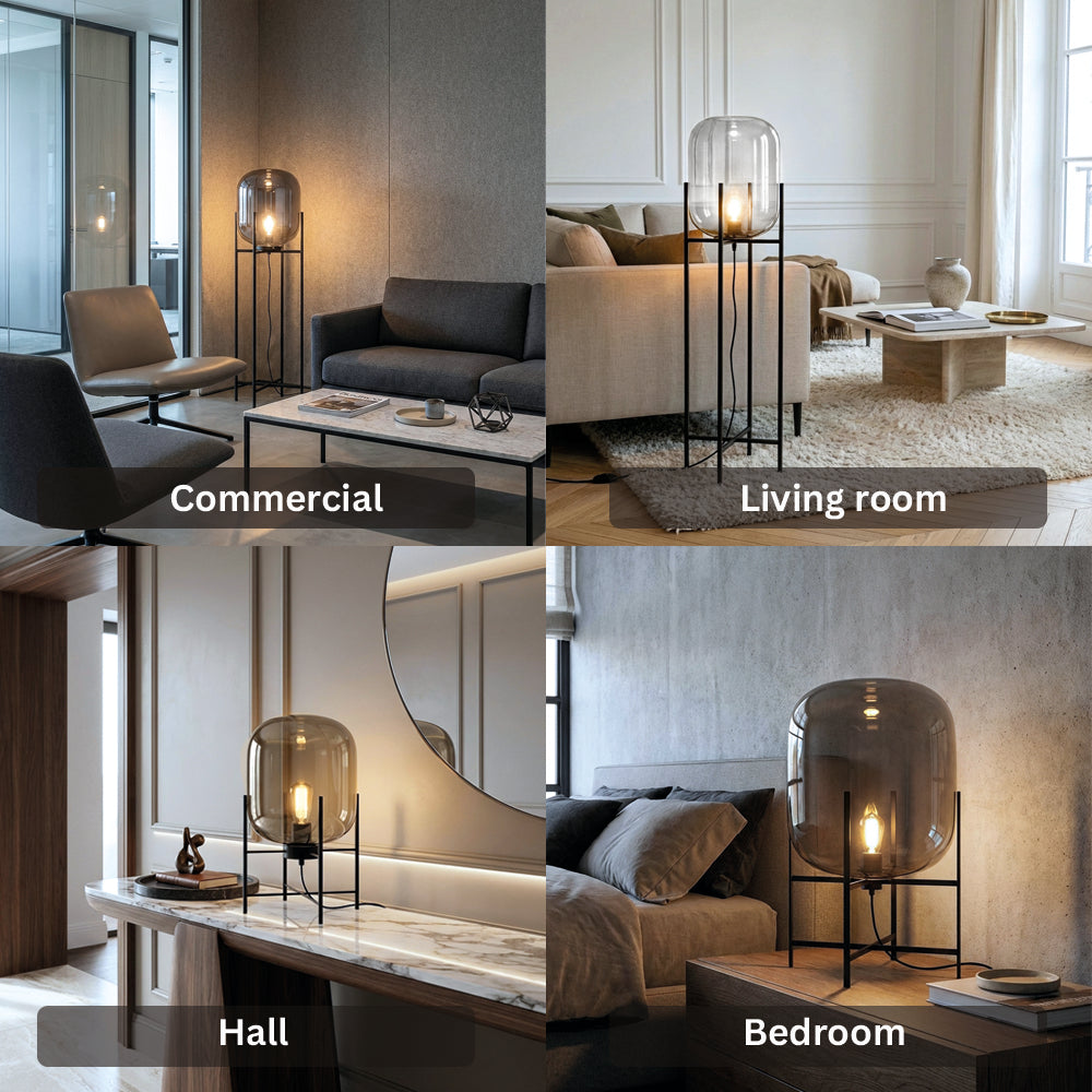 Villa Bubble Glass Ball Floor Lamp