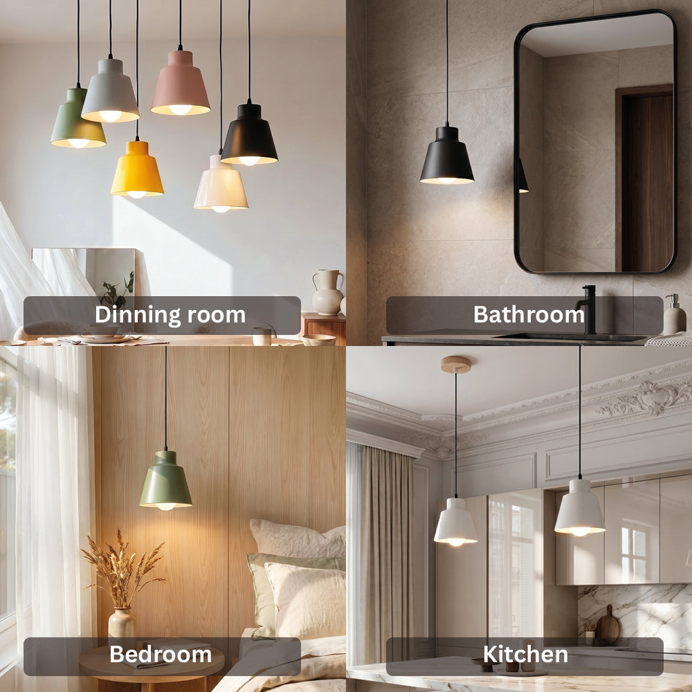 Cone Shaped Pendant Lamp in Devon Style