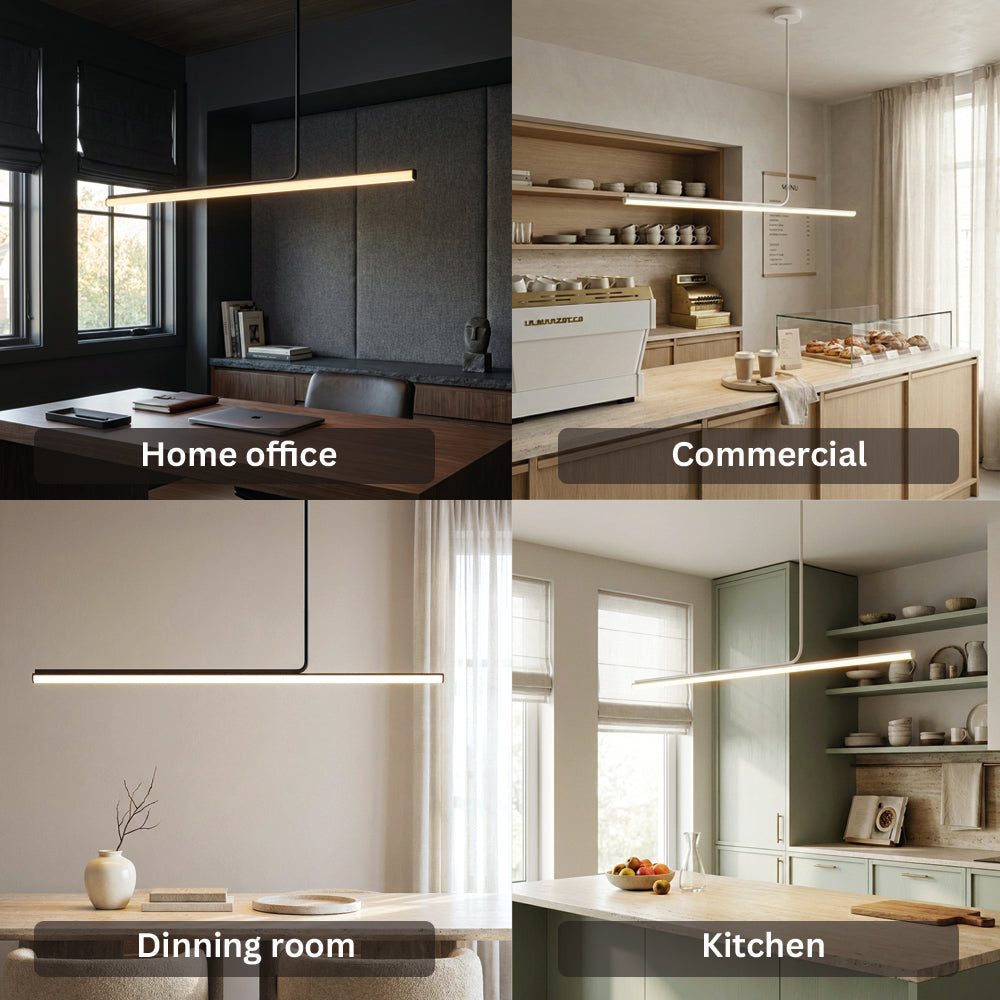 Elegance Modern Long Tube Pendant Light