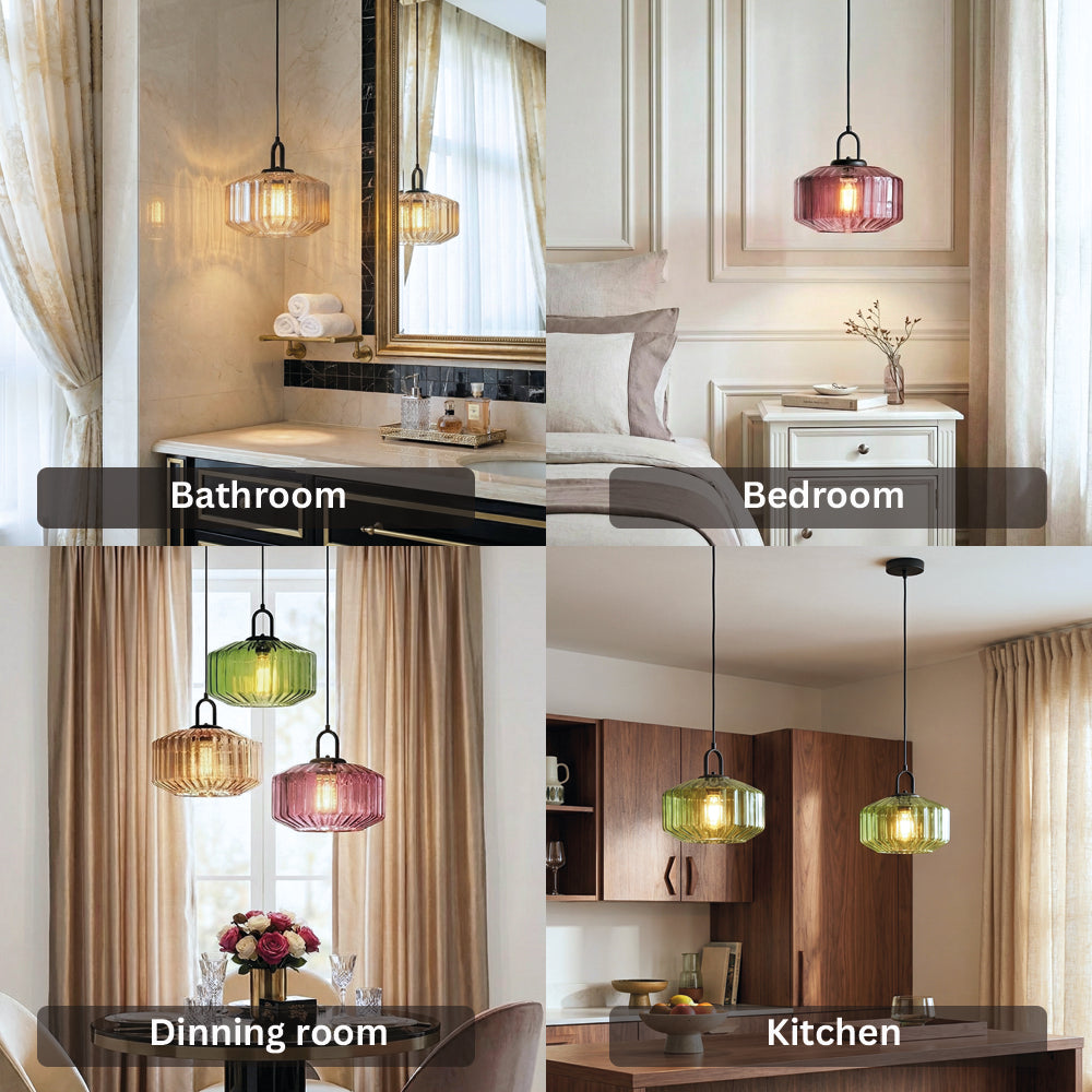 Enchanting Japanese Glass Pendant Light