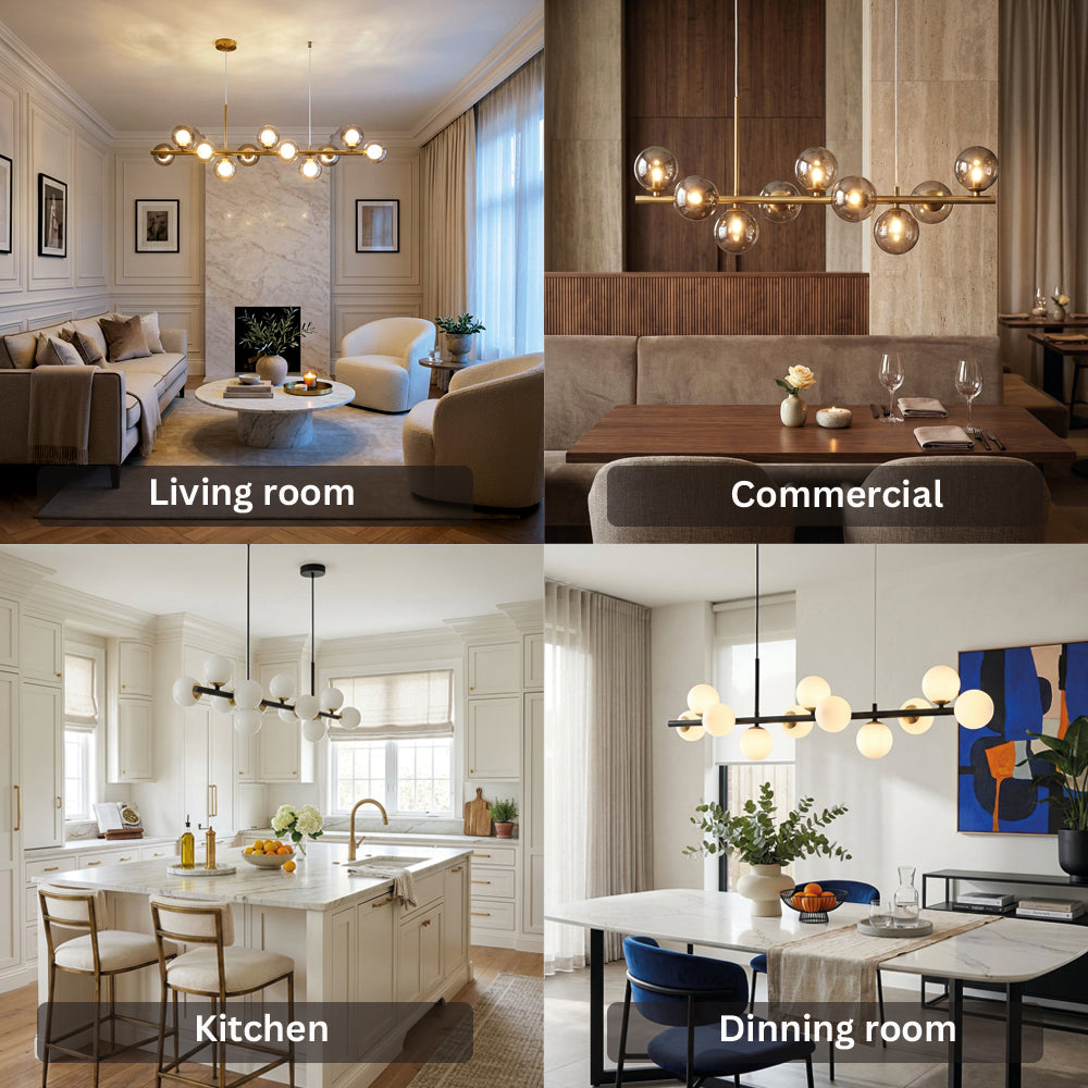 Light Glass Sphere Chandelier 7/9/11 Balls