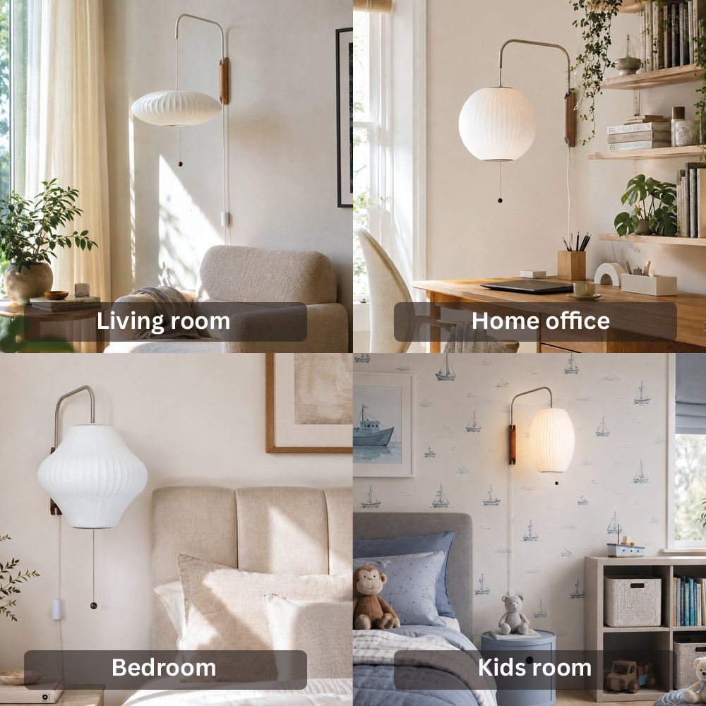 Japanese Inspired Nelson Ball Wall Light