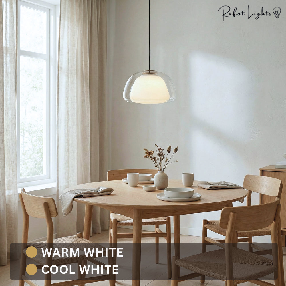 Denmark Design Double Glass Pendant Lamp