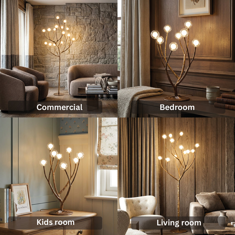 Nordic Rustic Tree Branch Floor Lamp