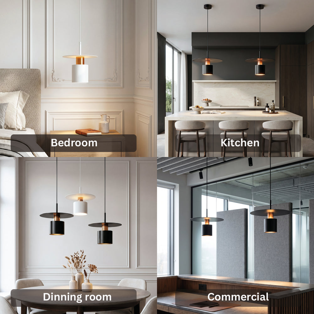 Minimalist Denmark Disk Round Pendant Light