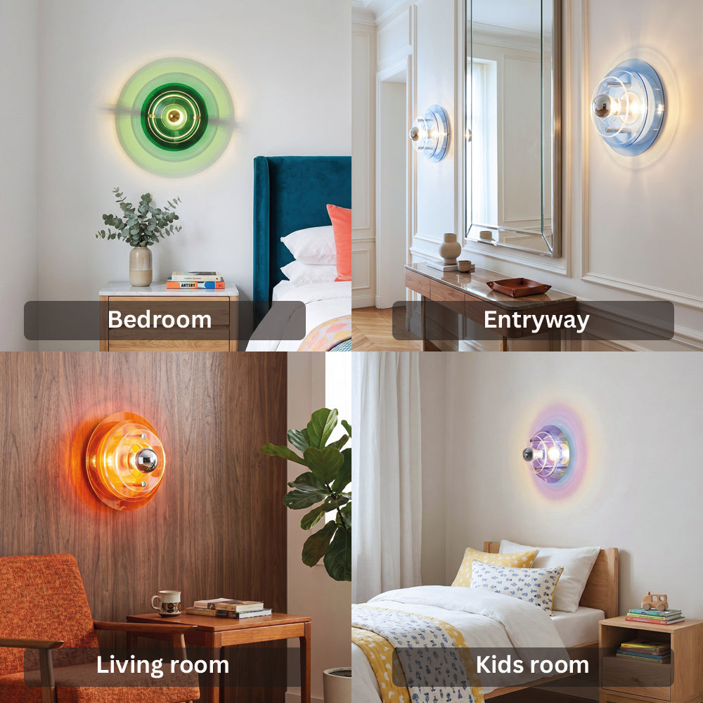 Colorful Layered Acrylic Glass Wall Light