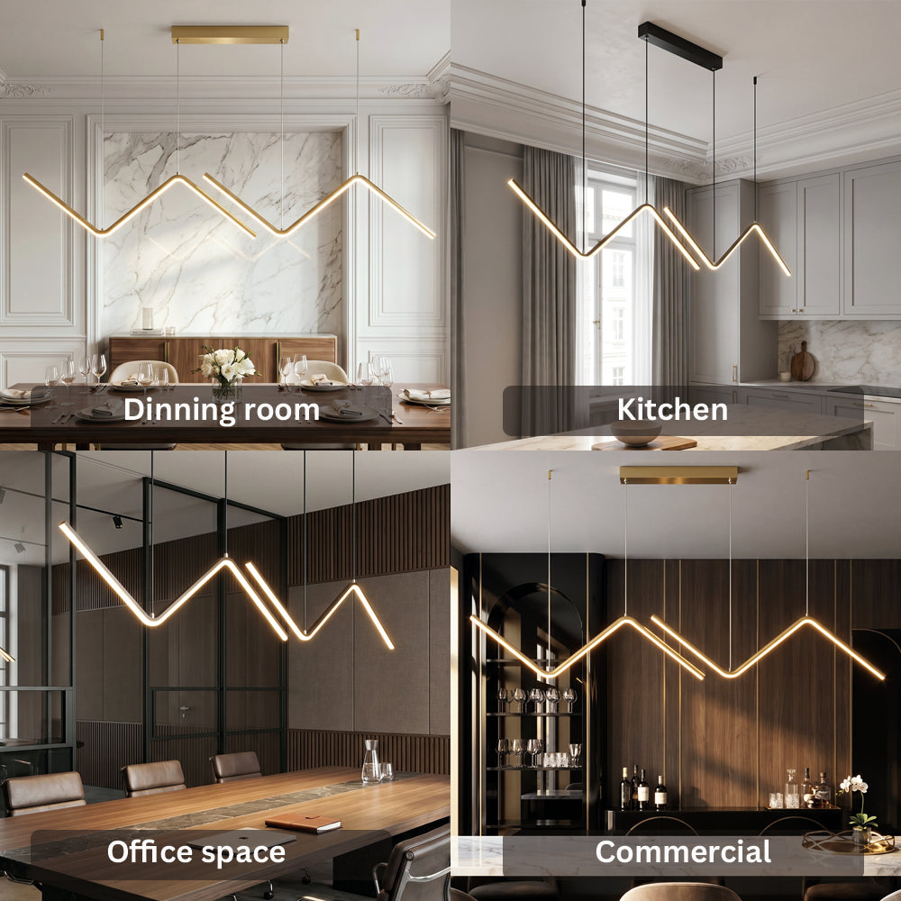 Classic Zig Zag Kitchen Island Branch Chandelier
