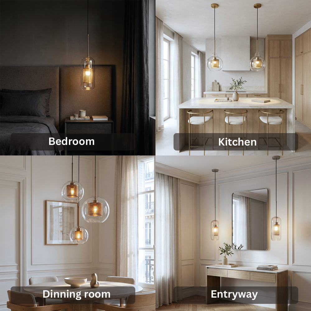 Modern Loft Glass Ball Pendant Light